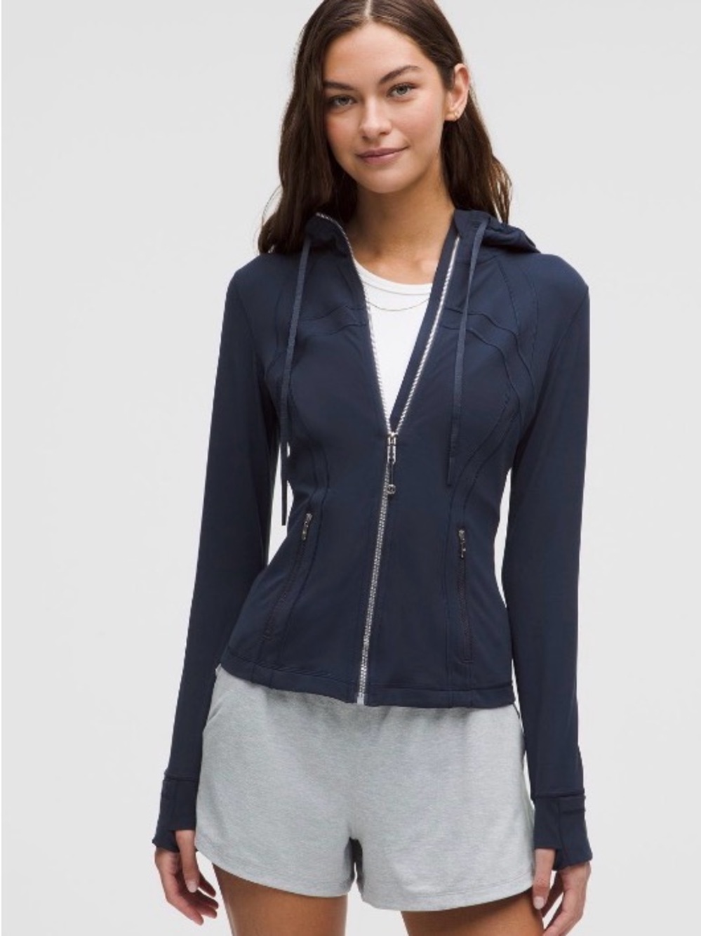 Define Hooded Jacket *Nulu True Navy